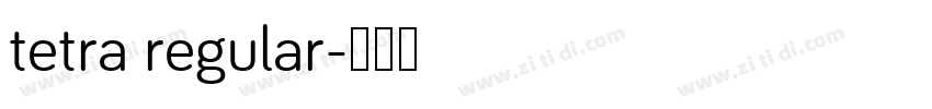 tetra regular字体转换